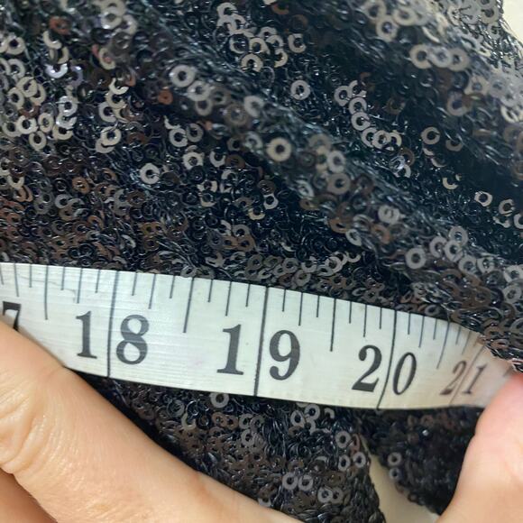 Yumi Kim Black Sequined Blazer Size Medium Party Sparkly - Picture 3 of 8